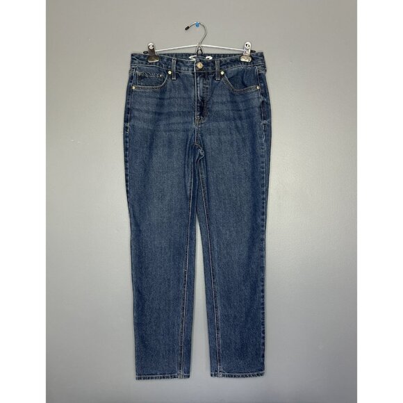 Seven7 Jeans Womens 6 Blue Denim Slim Straight Mid Rise Stretch Classic Style - Picture 1 of 13